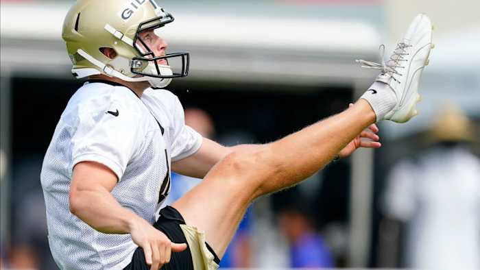 New Orleans Saints punter Blake Gillikin. Credit: neworleanssaints.com